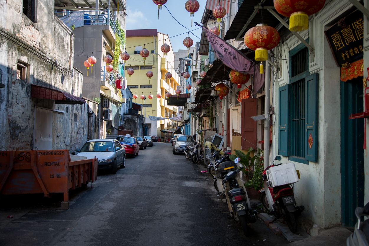 Rue annexe dans le Chinatown à Kuala Lumpur