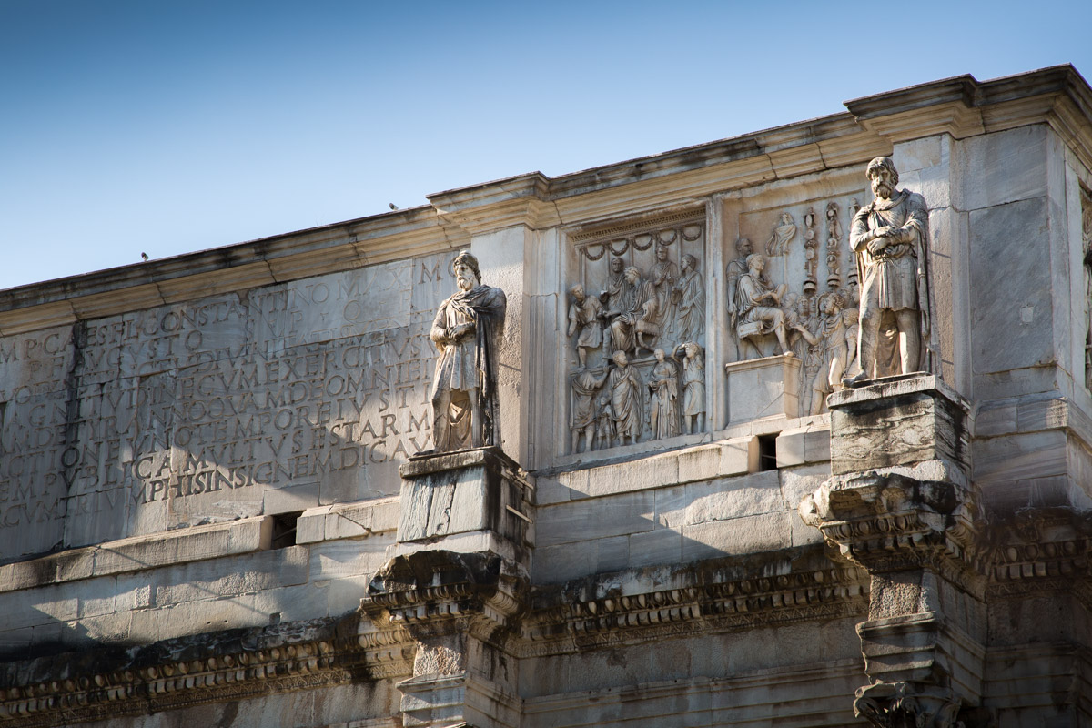 L'Arc de Constantin à Rome en Italie