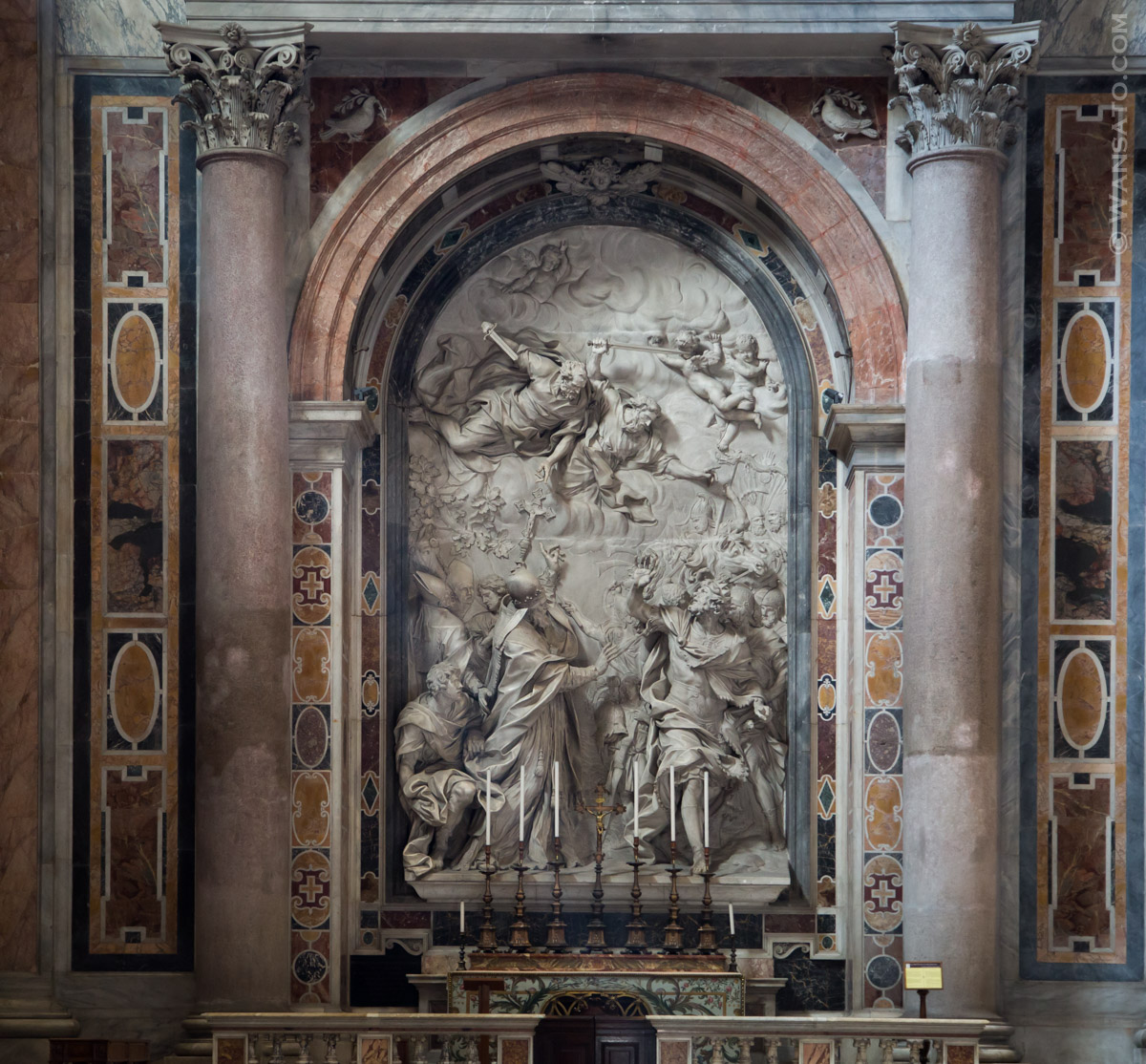 Vatican - fresque à Saint Pierre