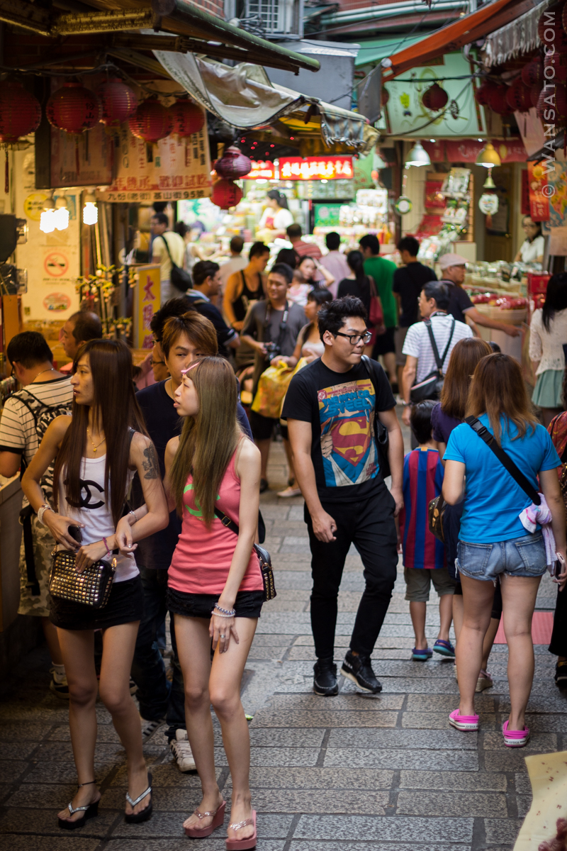Taiwan – Rue touristique à Jiufen