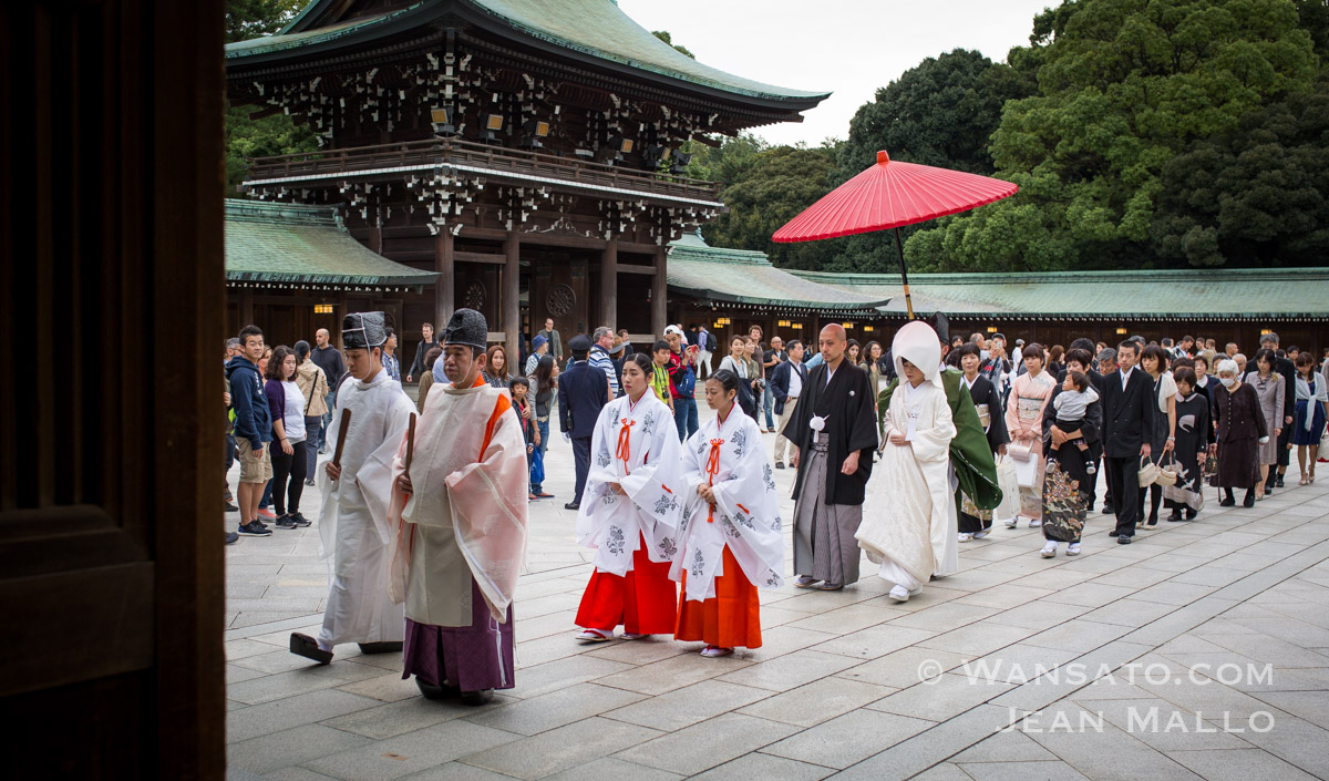 Japon - Mariage au sanctuaire de Meiji-Jingū à Tokyo
