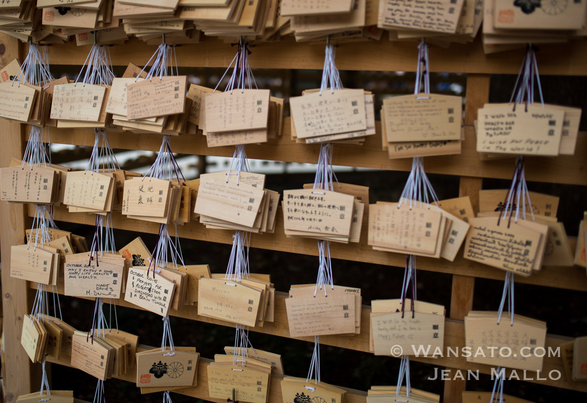 Japon - Les Emas dans le sanctuaire de Meiji-Jingū à Tokyo