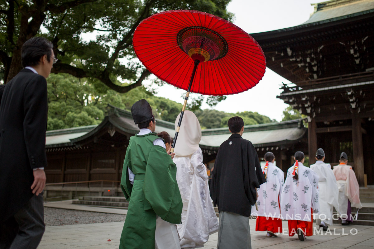 Japon - Mariage dans le sanctuaire de Meiji-Jingū à Tokyo