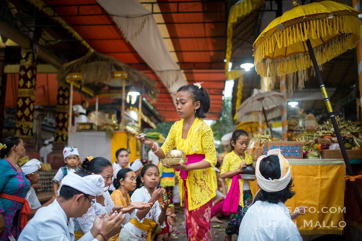 Le festival Saraswati à Bali