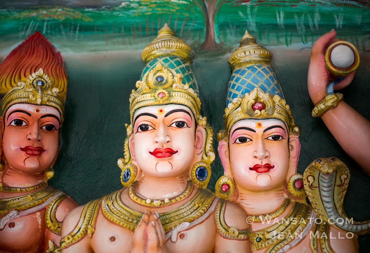 Portfolio - Les têtes de Sri Mahamariamman