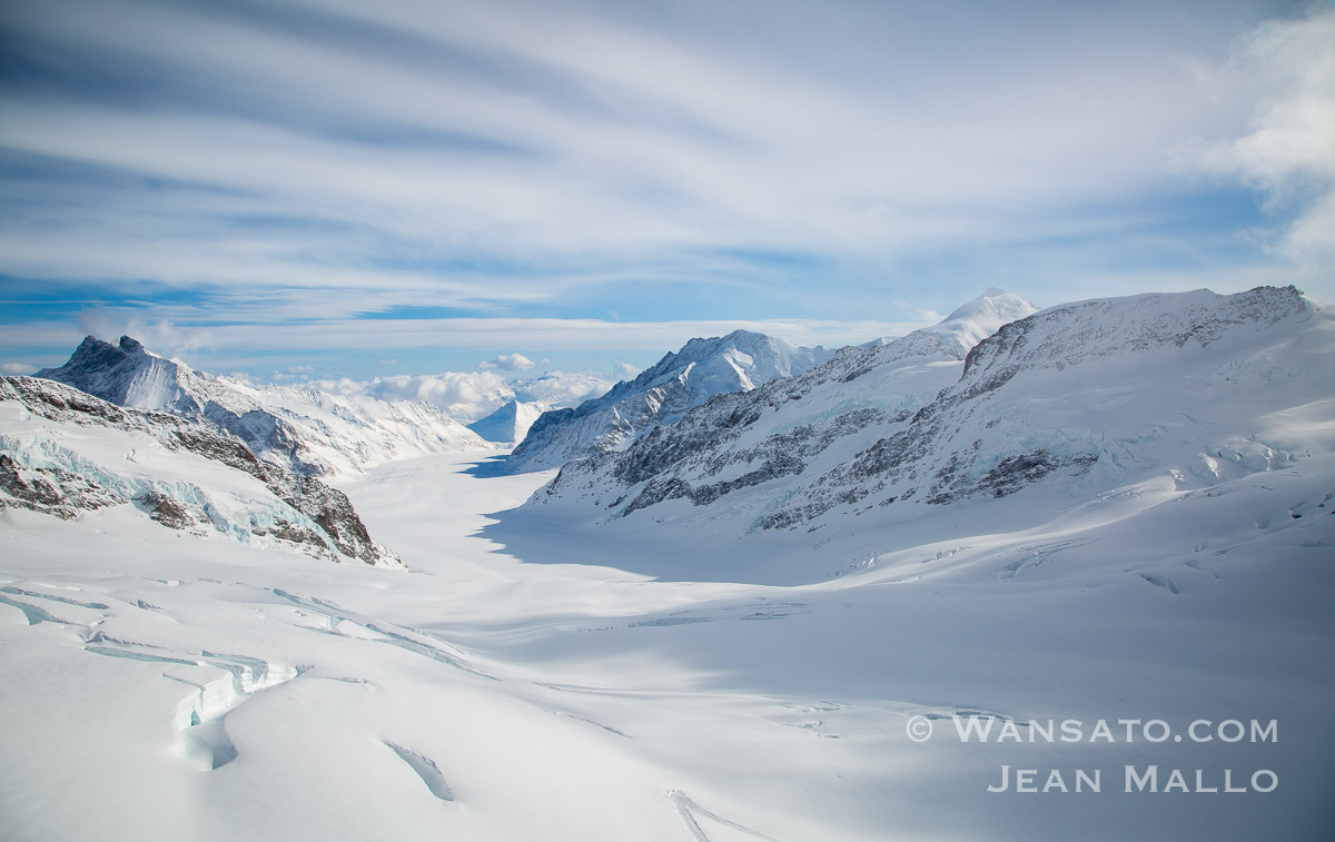 Suisse - Le glacier d'Aletsch à la Jungfraujoch.
