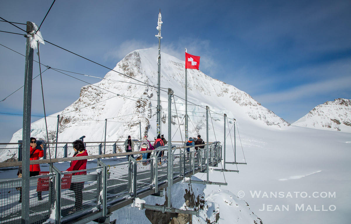 Suisse - La plateforme extérieure de la Jungfraujoch